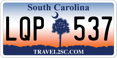 SC license plate LQP537