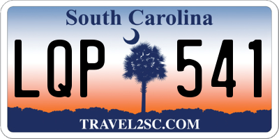 SC license plate LQP541