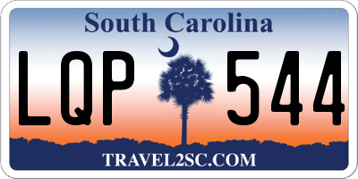 SC license plate LQP544