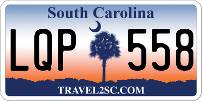 SC license plate LQP558