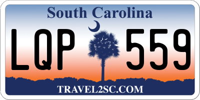 SC license plate LQP559