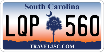 SC license plate LQP560