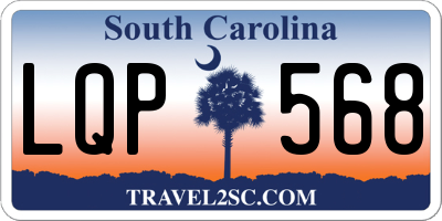 SC license plate LQP568