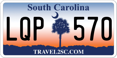 SC license plate LQP570