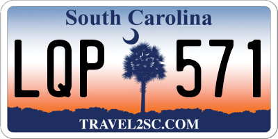 SC license plate LQP571