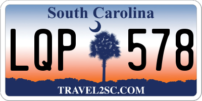 SC license plate LQP578