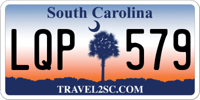 SC license plate LQP579