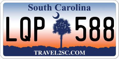 SC license plate LQP588