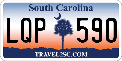 SC license plate LQP590