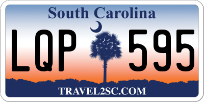 SC license plate LQP595