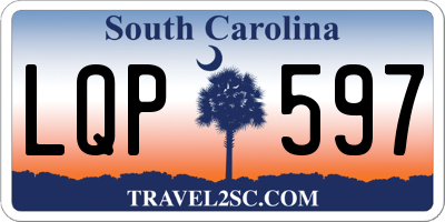 SC license plate LQP597