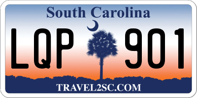 SC license plate LQP901