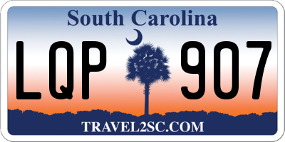SC license plate LQP907