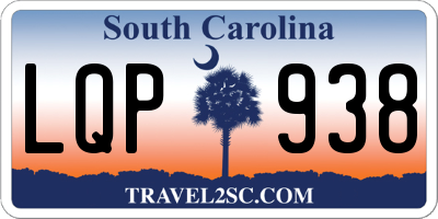 SC license plate LQP938
