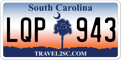 SC license plate LQP943