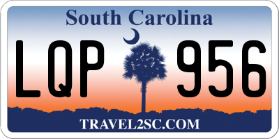 SC license plate LQP956