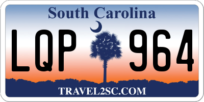 SC license plate LQP964