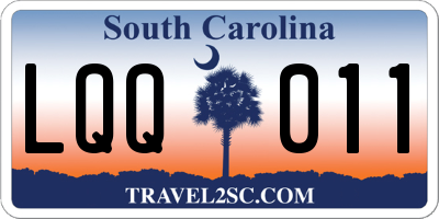 SC license plate LQQ011