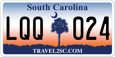 SC license plate LQQ024