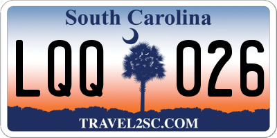 SC license plate LQQ026
