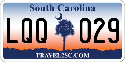 SC license plate LQQ029