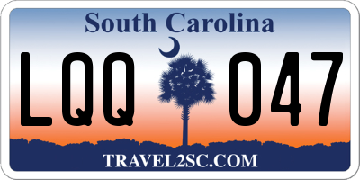 SC license plate LQQ047