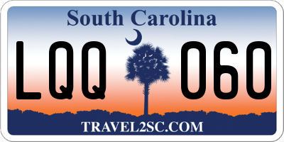 SC license plate LQQ060