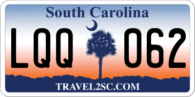 SC license plate LQQ062