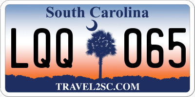 SC license plate LQQ065
