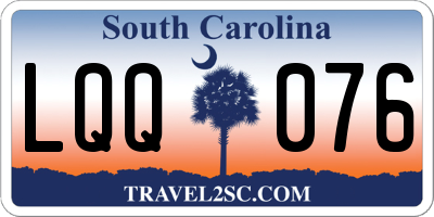 SC license plate LQQ076