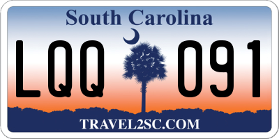 SC license plate LQQ091
