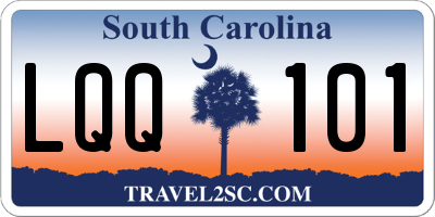 SC license plate LQQ101