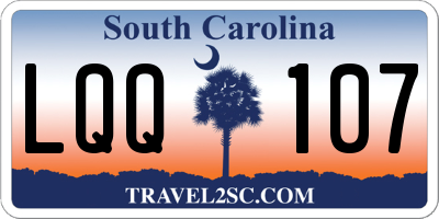 SC license plate LQQ107