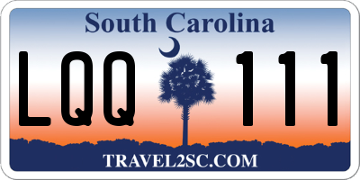 SC license plate LQQ111