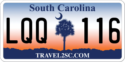 SC license plate LQQ116