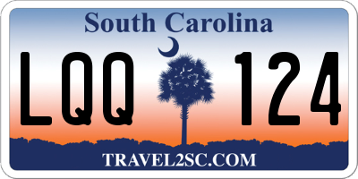 SC license plate LQQ124
