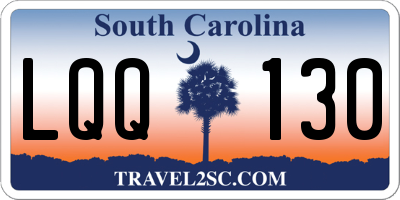 SC license plate LQQ130