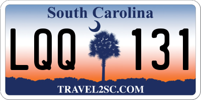 SC license plate LQQ131