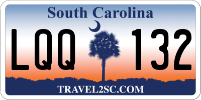 SC license plate LQQ132