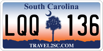 SC license plate LQQ136
