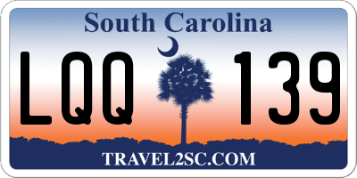 SC license plate LQQ139