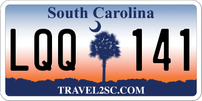 SC license plate LQQ141