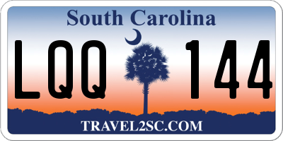 SC license plate LQQ144