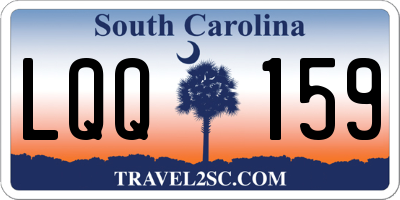 SC license plate LQQ159