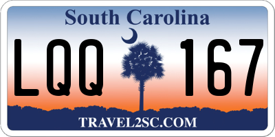 SC license plate LQQ167