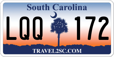 SC license plate LQQ172