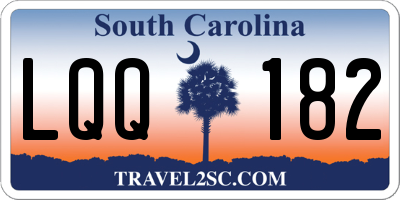SC license plate LQQ182