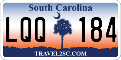 SC license plate LQQ184