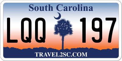 SC license plate LQQ197