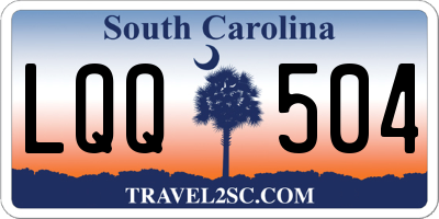 SC license plate LQQ504